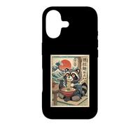Carcasa para iPhone 17 Lindo Mapache Comiendo Fideos Ramen - Estilo japonés Ukiyo-e