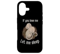 Carcasa para iPhone 17 Lindo ratón Durmiente «Si me amas», déjame Dormir