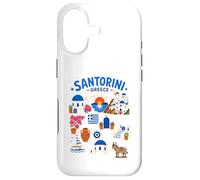 Carcasa para iPhone 17 Lindo Recuerdo de Viaje de la Isla de Santorini de Grecia