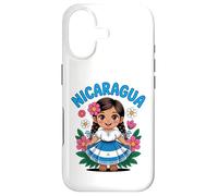 Carcasa para iPhone 17 Lindo Vestido Tradicional para niña de Nicaragua con Arte de Bandera para niños