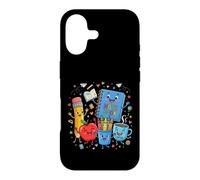 Carcasa para iPhone 17 Lindos diseños de Aprendizaje de Suministros Escolares Felices