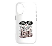 Carcasa para iPhone 17 Lindos triángulos de Amor matemáticas Eres Agudo Y