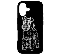 Carcasa para iPhone 17 Line Art Wire Fox Terrier Wire Hair Fox