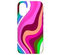Carcasa para iPhone 17 Liquid Swirl Retro 60s 70s Aesthetic Indie Hippie Funky