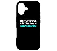 Carcasa para iPhone 17 List of Dogs Better Than Greyhounds