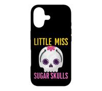 Carcasa para iPhone 17 Little Miss Sugar Skull Divertido Niño Niña Chica Mexicana Diversión