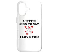 Carcasa para iPhone 17 Little Sign to Say I Love You Valentine Couple Anniversary