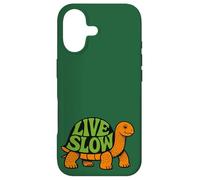 Carcasa para iPhone 17 Live Slow Turtle Life Naturaleza Vibes Retro Calma Estética