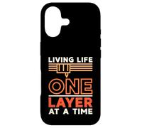 Carcasa para iPhone 17 Living Life One Layer At a Time Propietario de Impresora 3D de impresión 3D