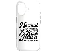 Carcasa para iPhone 17 Lo Normal no es Volver Jesús es, Cristiano, Amor en la fe
