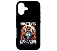Carcasa para iPhone 17 Lo Que Sea Que papá quiera papá obtiene Divertido Hombre Lobo Meme Bootleg