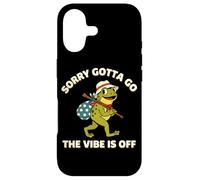 Carcasa para iPhone 17 Lo Siento, Tengo Que IR El Ambiente está Apagado Retro Frog