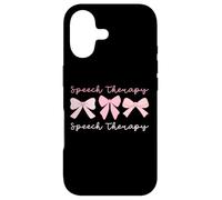 Carcasa para iPhone 17 Logopedia Coquette Pink Bows SLP Patología del Habla