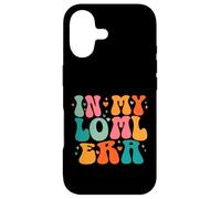 Carcasa para iPhone 17 LOML Love of My Life Era Groovy Retro Esposa Novia Corazones