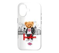 Carcasa para iPhone 17 London Royal Teddy Bear Bad Boy Ilustración Gráfico Anime
