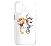 Carcasa para iPhone 17 Looney Tunes Bugs and Lola Kiss Valentine's Day
