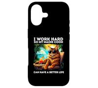 Carcasa para iPhone 17 Los Amantes de los Gatos Maine Coon diseñan un Divertido Maine Coon