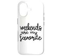 Carcasa para iPhone 17 Los Fines de Semana Son mis Frases Divertidas favoritas del Viernes
