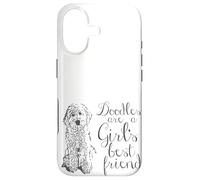 Carcasa para iPhone 17 Los garabatos Son los Mejores Amigos de una niña Golden Labradoodle