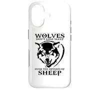Carcasa para iPhone 17 Los Lobos no Pierden el sueño por la opinión de Las ovejas
