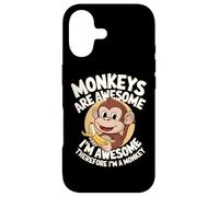 Carcasa para iPhone 17 Los Monos Son increíbles, Soy Impresionante, por lo Tanto, Soy un Mono Lindo