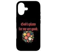 Carcasa para iPhone 17 Los Planes de Dios para mí Son Buenos - Floral Christian Faith