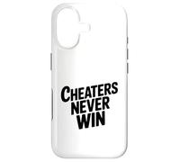 Carcasa para iPhone 17 Los tramposos Nunca ganan una Cita Motivacional para los Amantes de la Vida