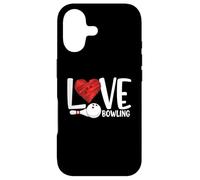 Carcasa para iPhone 17 Love Bowling Funny Bowling Ball and Pin Sports Fans Players