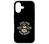 Carcasa para iPhone 17 Love God Drink Coffee Read Books Christian Book Lover