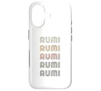 Carcasa para iPhone 17 Love Heart Rumi tee Grunge Estilo Vintage Negro Rumi