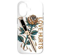 Carcasa para iPhone 17 Love Hurts Rose Switchblade
