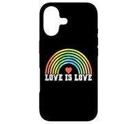 Carcasa para iPhone 17 Love is Love Rainbow Vintage Pride LGBTQ