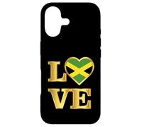 Carcasa para iPhone 17 Love Jamaica Día de la Independencia Jamaicana Corazón Bandera de Jamaica