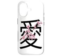 Carcasa para iPhone 17 Love Kanji Symbol & Sakura Flowers Valentine’s Day