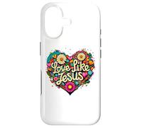 Carcasa para iPhone 17 Love Like Jesus Religious God Faith Groovy Christian Girls