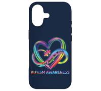Carcasa para iPhone 17 Love Needs No Words Autismo Concientización Puzzle Corazón Autismo