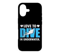 Carcasa para iPhone 17 Love To Dive In Underwater Funny Scuba Diver Diving