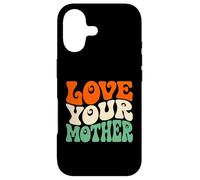 Carcasa para iPhone 17 Love Your Mother Earth Day Retro Ambientalista Planeta
