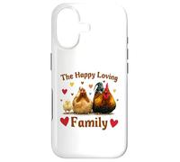 Carcasa para iPhone 17 Loving Cute Chicken Family Hen Rooster Chick Funny Farmer