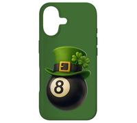 Carcasa para iPhone 17 Lucky Eight 8 Ball Shirt with Shamrock and Four Leaf Clover