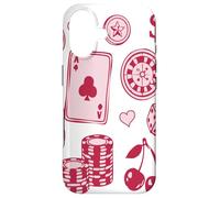 Carcasa para iPhone 17 Lucky Girl Energy Gambling Playing Cards Cherries and Dice