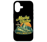 Carcasa para iPhone 17 Machu Picchu Perú Viajes Andes Montañas Puesta del Sol Retro