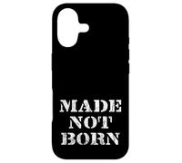Carcasa para iPhone 17 Made Not Born - Potente diseño de Ropa de Calle con Mensaje
