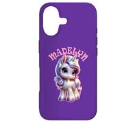 Carcasa para iPhone 17 Madelyn - Bonito diseño de Unicornio para niñas con Nombre Madelyn