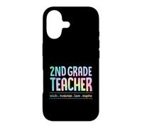 Carcasa para iPhone 17 Maestro de Segundo Grado Enseña Motivar Amor Inspirar Enseñanza Lema