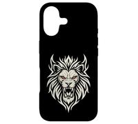 Carcasa para iPhone 17 Majestic Lion Tribal Design Poderosa Cabeza de León Ojos Rojos