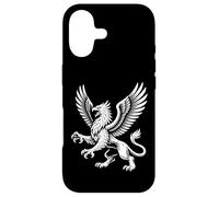 Carcasa para iPhone 17 Majestuoso Griffin con alas Fierce Mythic Beast Line Art