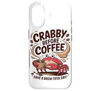 Carcasa para iPhone 17 Malhumorado Antes del Café, Disfrute De Un Día Lleno De