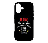 Carcasa para iPhone 17 mamá Gracias por no tragar me Encanta tu Favorito