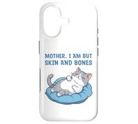 Carcasa para iPhone 17 Mamá, Soy Pero Piel y Huesos Gracioso Gato mamá Amante de los Gatos